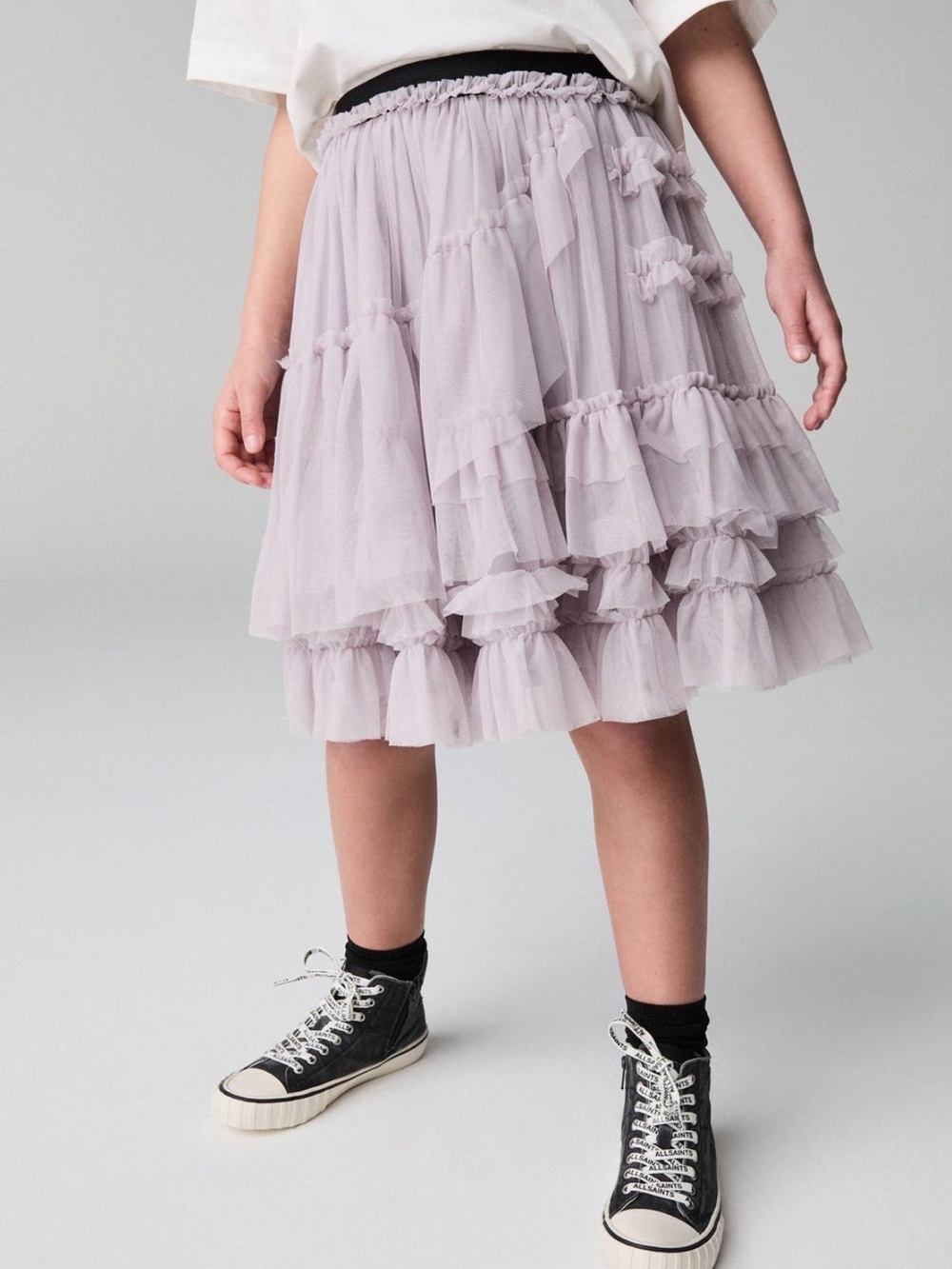 All Saints Lavender Tiered Tulle Skirt for Girls